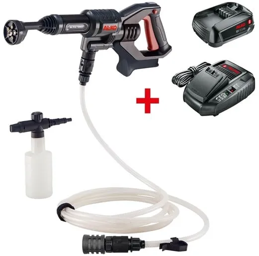AL-KO Højtryksrenser Batteri trykrenser PW 1850 18 V inkl. batteri og lader